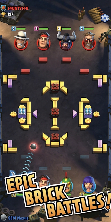 砖头战神冲锋游戏安卓版（Brick Hero Clash）