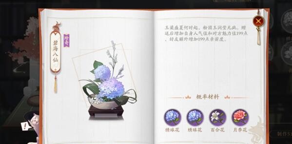 花亦山心之月插花合成配方大全