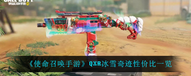 《使命召唤手游》QXR冰雪奇迹性价比一览