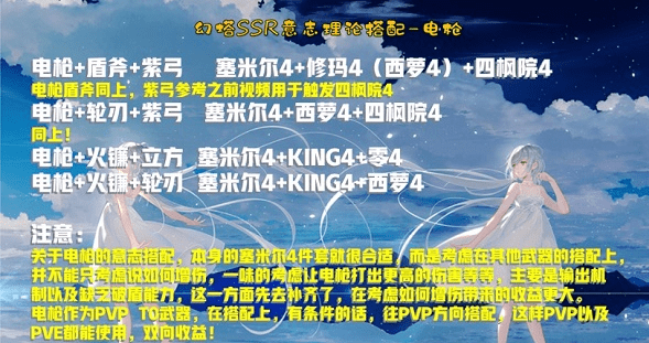 《幻塔》电枪意志搭配推荐