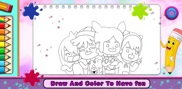 着色托卡生活世界游戏安卓版（Toca boca life coloring）
