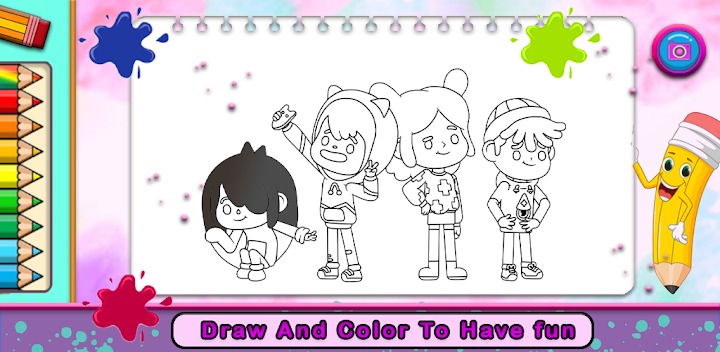 着色托卡生活世界游戏安卓版（Toca boca life coloring）