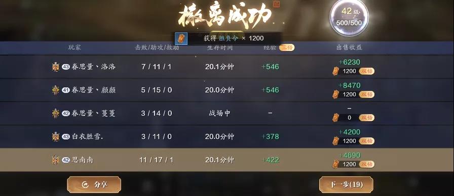 《天涯明月刀手游》陨星之战寻星模式奖励一览