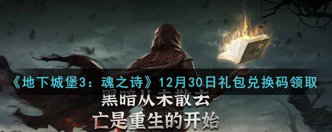 《地下城堡3：魂之诗》12月30日礼包兑换码领取