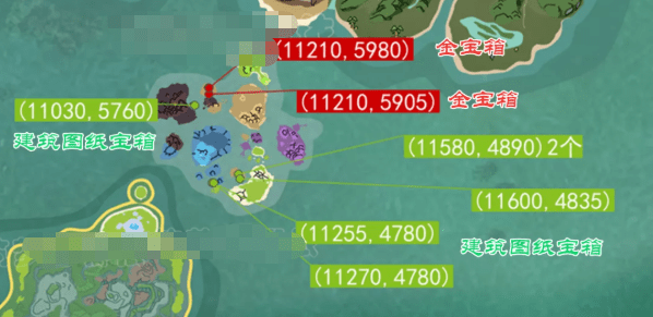 《创造与魔法》贝雅大陆建筑图纸宝箱分布位置一览