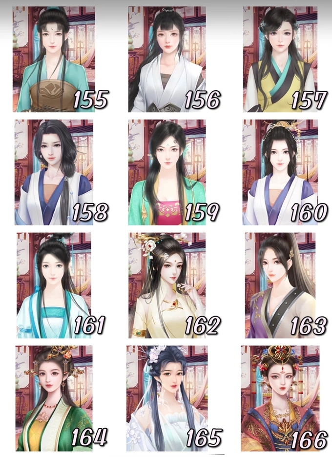 《皇帝模拟器》96-191号妃子立绘分享