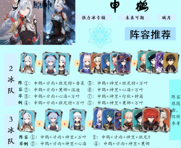 《原神》申鹤配队推荐