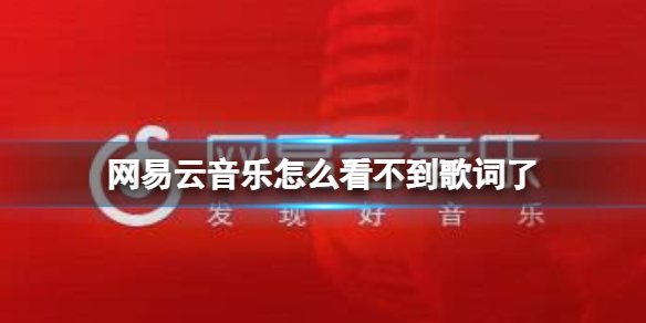 网易云音乐怎么看不到歌词了 网易云音乐歌词无法查看解决方法