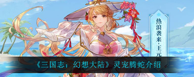 《三国志：幻想大陆》灵宠腾蛇介绍