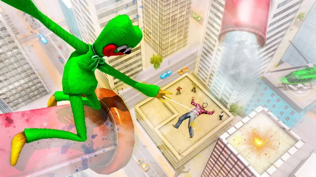 波比绳索英雄3D游戏安卓版（poppy rope hero game）
