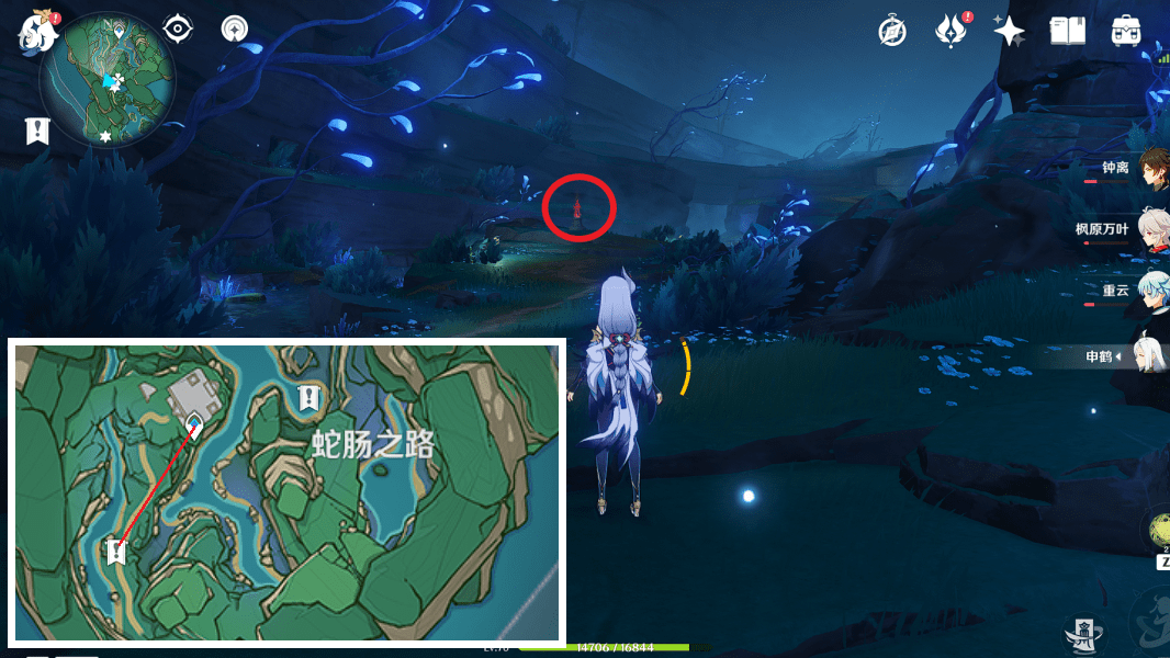 《原神》蛇肠之路限时挑战机关所在位置介绍