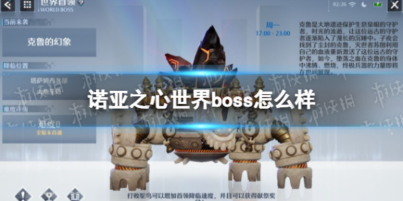 诺亚之心世界boss怎么样 诺亚之心世界boss玩法介绍