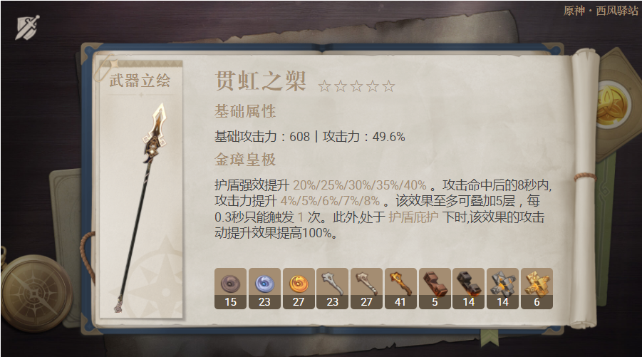 《原神》贯虹之槊抽取攻略