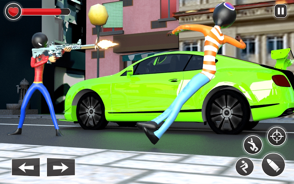 蜘蛛火柴人城市战斗游戏正式版（Spider Stickman city battle）