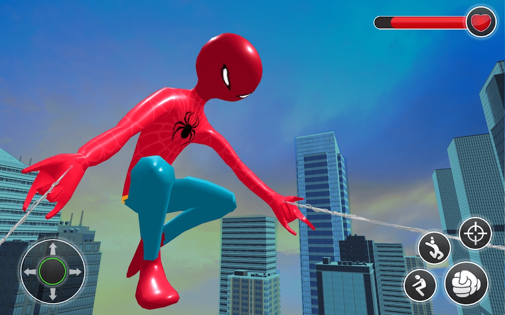 蜘蛛火柴人城市战斗游戏正式版（Spider Stickman city battle）