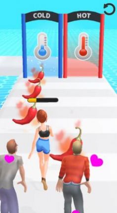 抖音冰火女孩吃辣椒小游戏安卓版（Hot Run 3D）