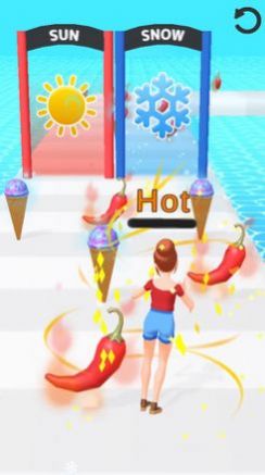 抖音冰火女孩吃辣椒小游戏安卓版（Hot Run 3D）