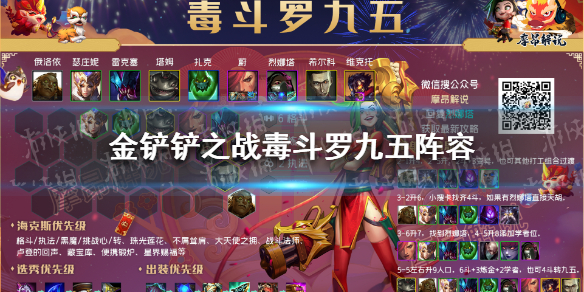 金铲铲之战毒斗罗九五阵容攻略 金铲铲之战s6.5最强阵容