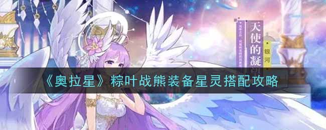 《奥拉星》粽叶战熊装备星灵搭配攻略