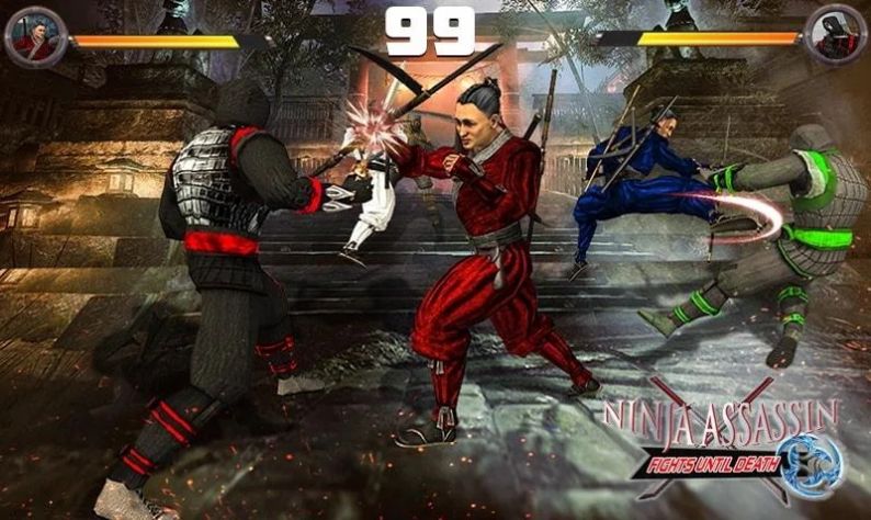 刺客大战忍者游戏中文版（Fights Until Death Ninjas Team）