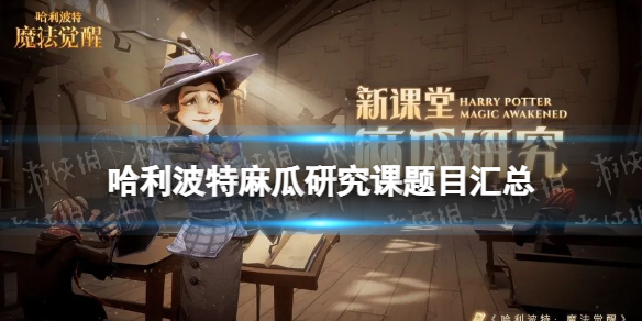 哈利波特麻瓜研究课题目汇总 哈利波特麻瓜研究课题目答案一览