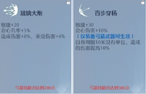 《诺亚之心》弓箭技能加点及天赋推荐