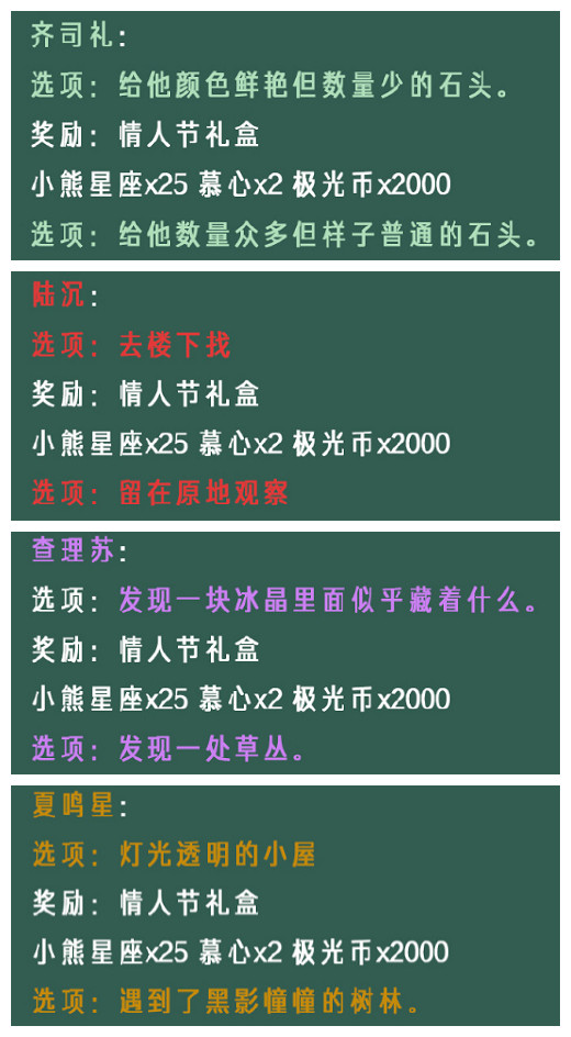 《光与夜之恋》像素情缘第四天选项攻略