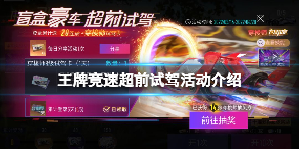 王牌竞速超前试驾活动介绍 王牌竞速限定涂装天幕旭辉克莱因夜