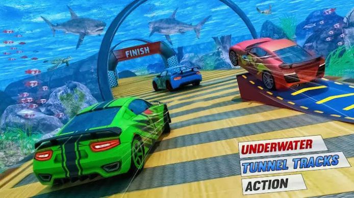超级斜坡汽车特技终极竞赛游戏中文版（Mega Ramps Car Stunt Ultimate Races）