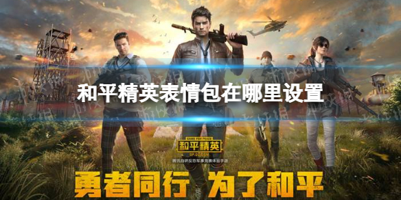 和平精英表情包在哪里设置 和平精英表情包设置方法介绍