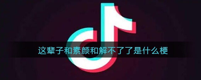这辈子和素颜和解不了了是什么梗