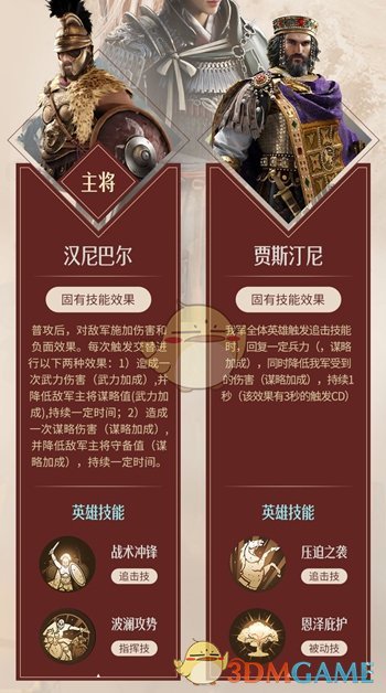 《重返帝国》兵仙技能及阵容搭配推荐