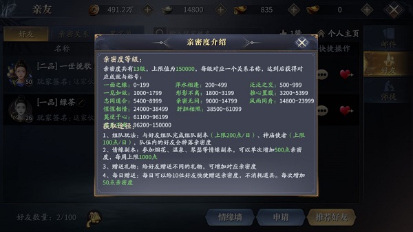 《庆余年》手游亲密关系激活开启方法介绍
