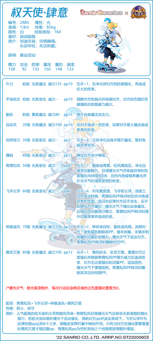 《洛克王国》权天使肆意性格推荐