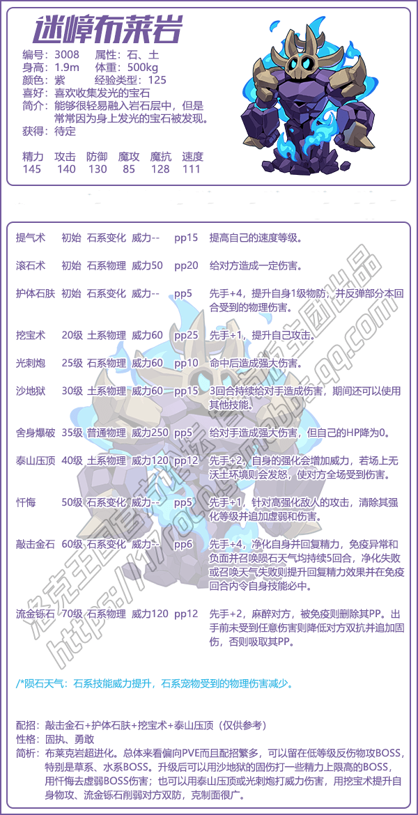 《洛克王国》迷嶂布莱岩亲密度加点推荐