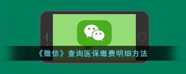 《微信》查询医保缴费明细方法