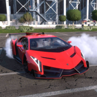 超级跑车兰博维尼诺漂移SupercarLamboVenenoDrift