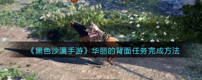 《黑色沙漠手游》华丽的背面任务完成方法