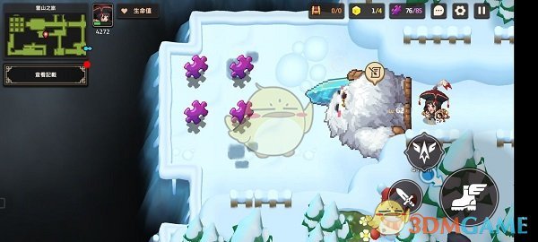 《坎公骑冠剑》雪山见闻录动物信息记录位置一览