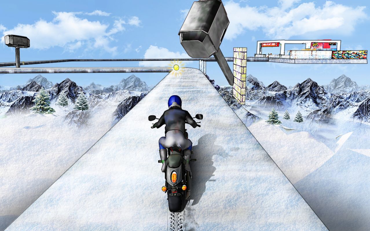 斜坡摩托车中文版游戏下载（Impossible Ramp Bike Stunts）