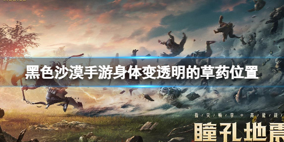 黑色沙漠手游身体变透明的草药在哪 黑色沙漠手游身体变透明的草药位置