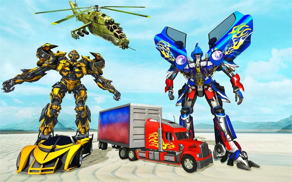 卡车机器人变形金刚(US Police Robot Transform Truck)
