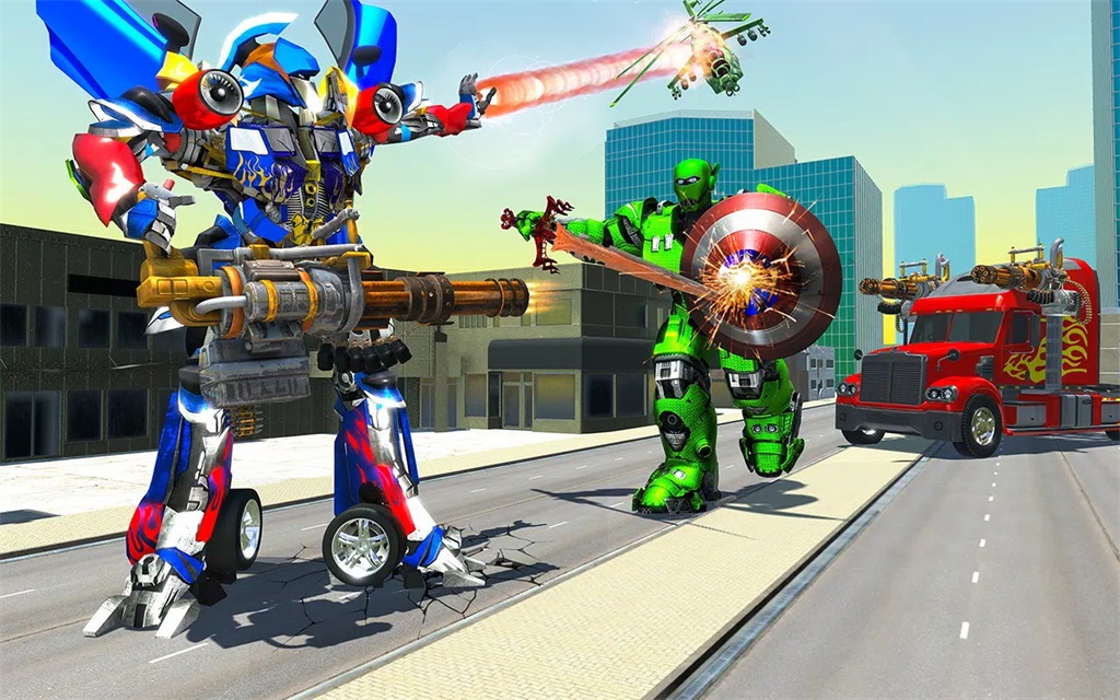 卡车机器人变形金刚(US Police Robot Transform Truck)