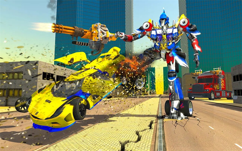 卡车机器人变形金刚(US Police Robot Transform Truck)