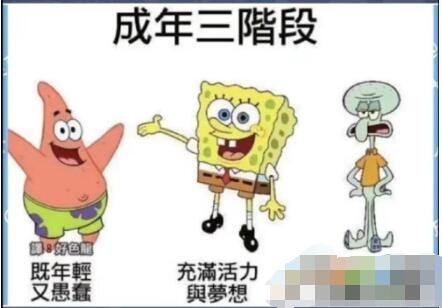 成年三阶段是什么梗