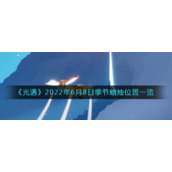《光遇》2022年6月8日季节蜡烛位置一览