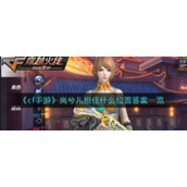 《cf手游》岚兮儿担任什么位置答案一览