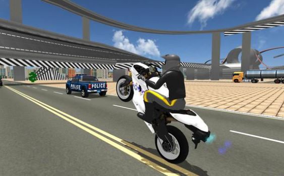 超级特技警察自行车模拟器3D游戏