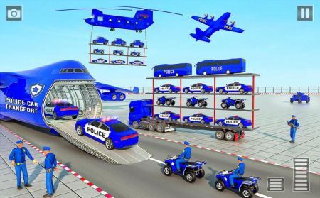 警察货运卡车
