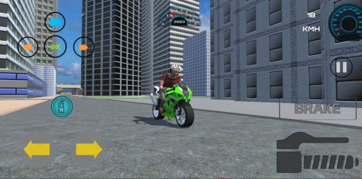 城市摩托模拟驾驶3D游戏